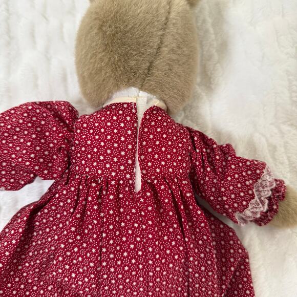 Vintage Anna Club Plush Bunny Rabbit 18 '' The Leather Tag Line - Picture 13 of 16